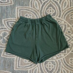 Aerie Green Sweat Shorts